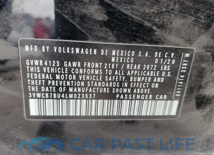 3VWCB7BU4LM023537# 13