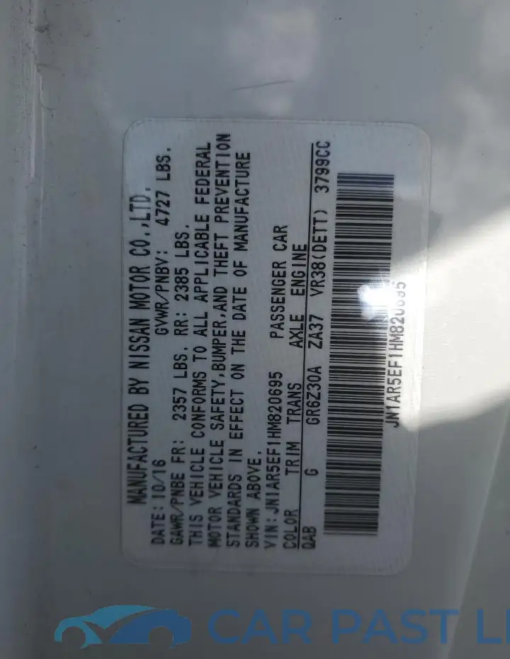 JN1AR5EF1HM820695# 13