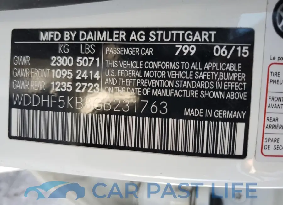 WDDHF5KB8GB231763# 13