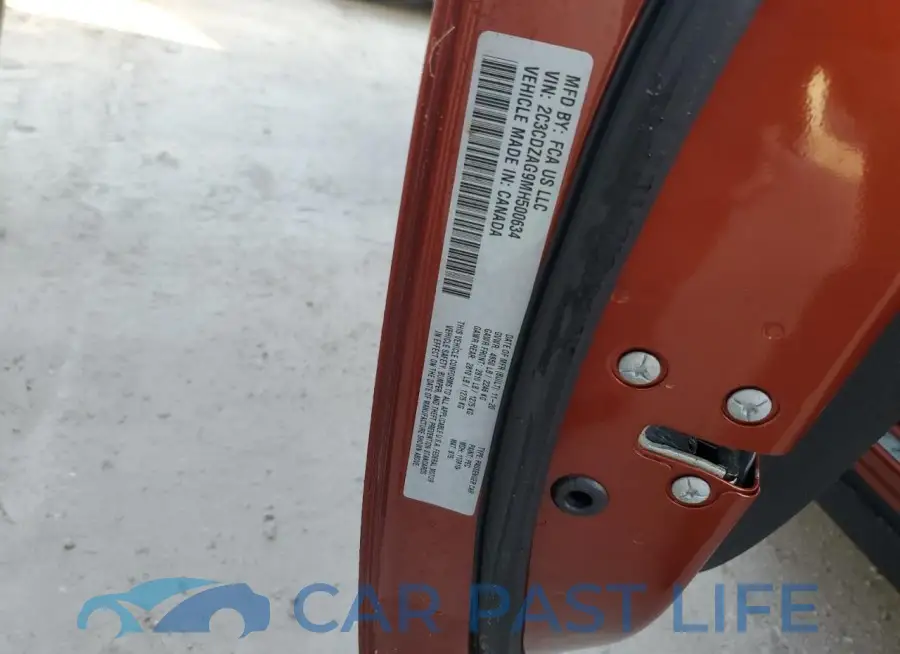 2C3CDZAG9MH500634# 13