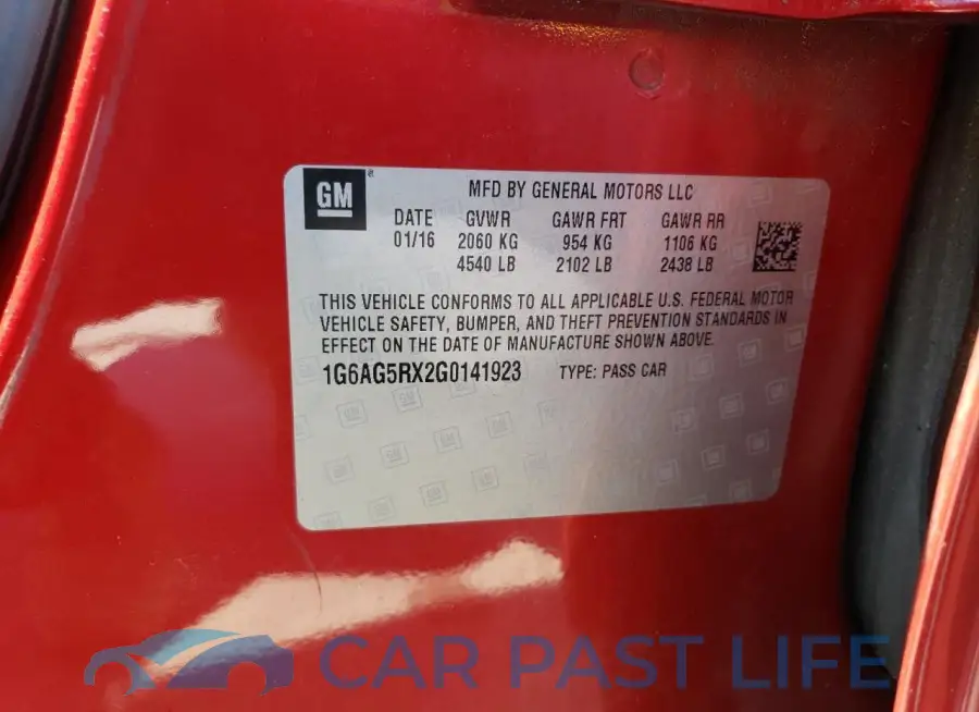 1G6AG5RX2G0141923# 13