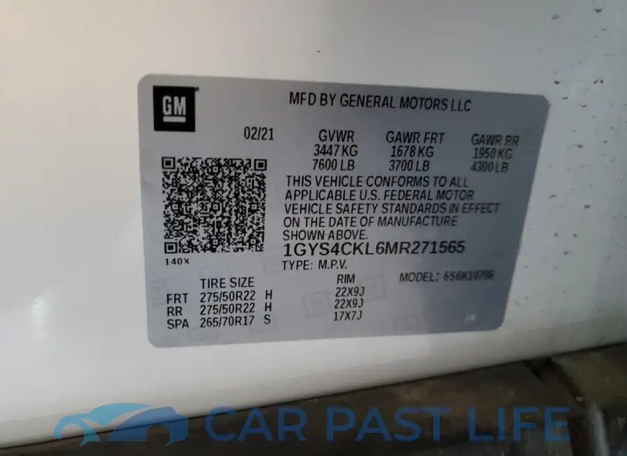 1GYS4CKL6MR271565# 13
