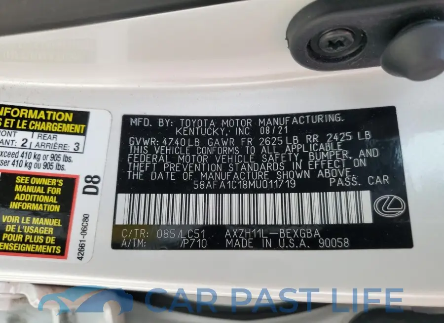 58AFA1C18MU011719# 12