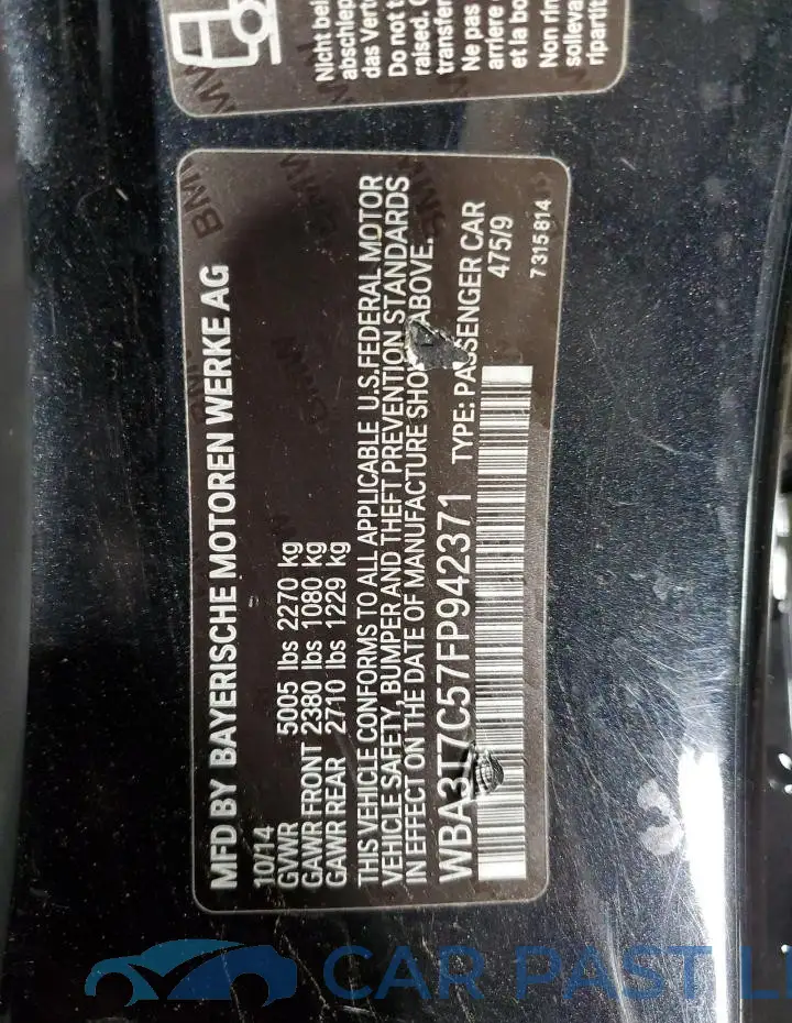 WBA3T7C57FP942371# 13
