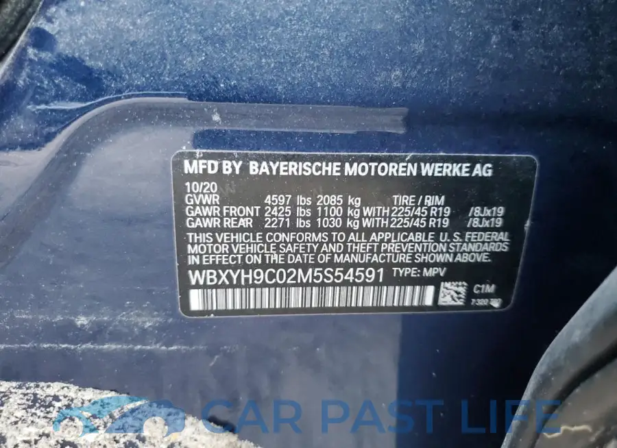 WBXYH9C02M5S54591# 12