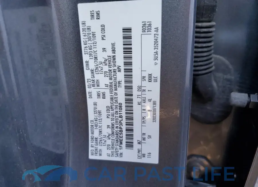 1FMEE5BP3PLB11080# 13