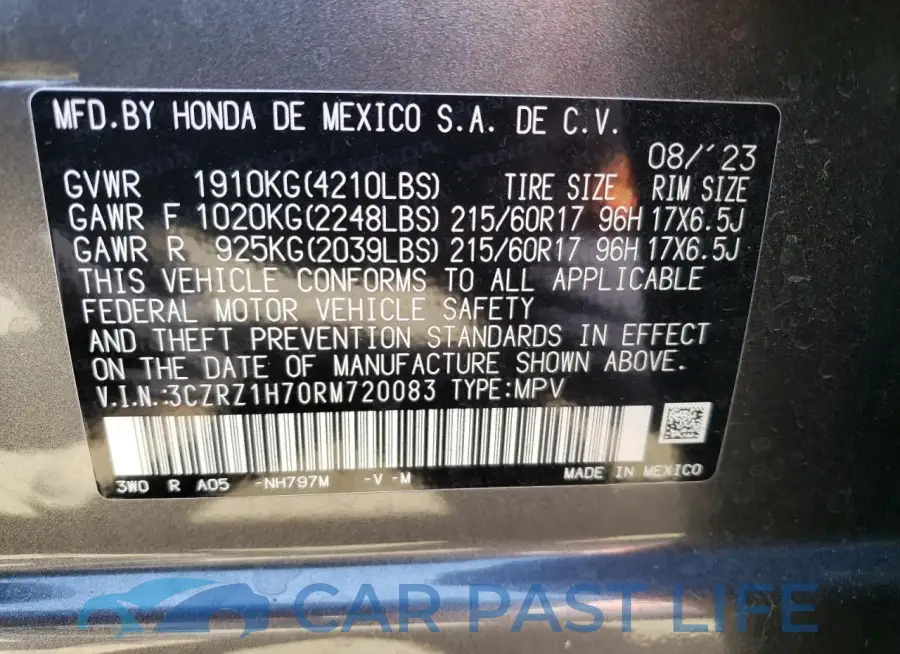 3CZRZ1H70RM720083# 14