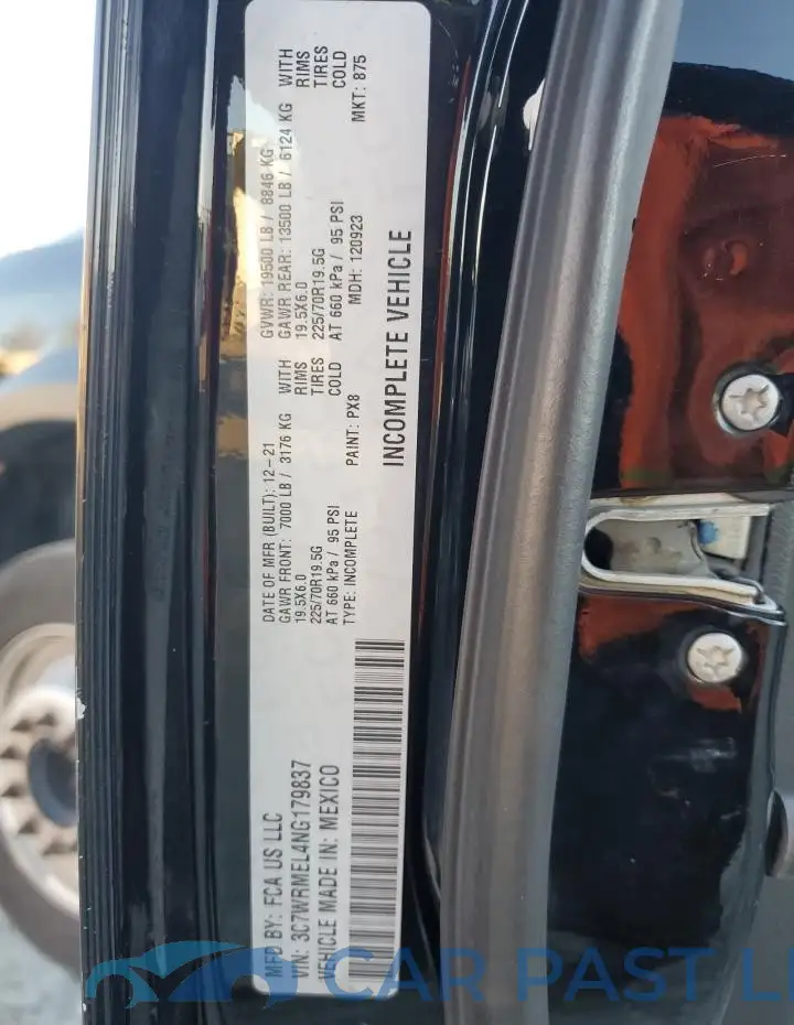 3C7WRMEL4NG179837# 12