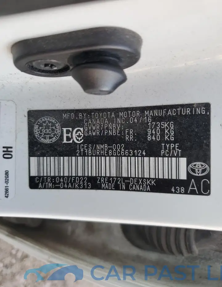 2T1BURHE8GC663124# 13