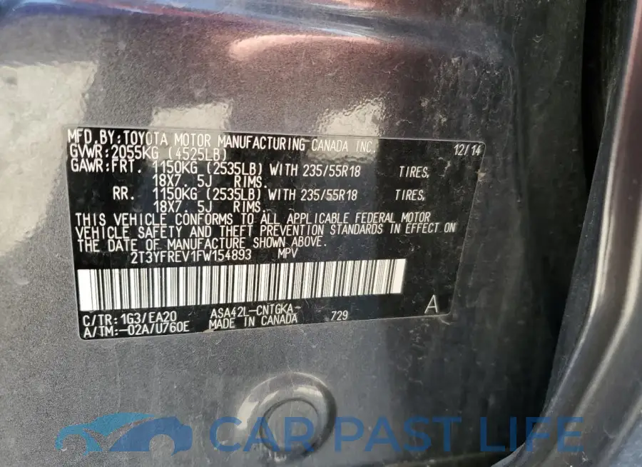 2T3YFREV1FW154893# 13