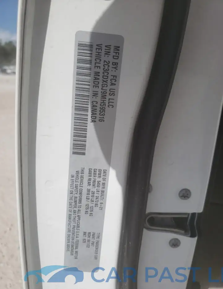 2C3CDXGJ9MH595316# 12