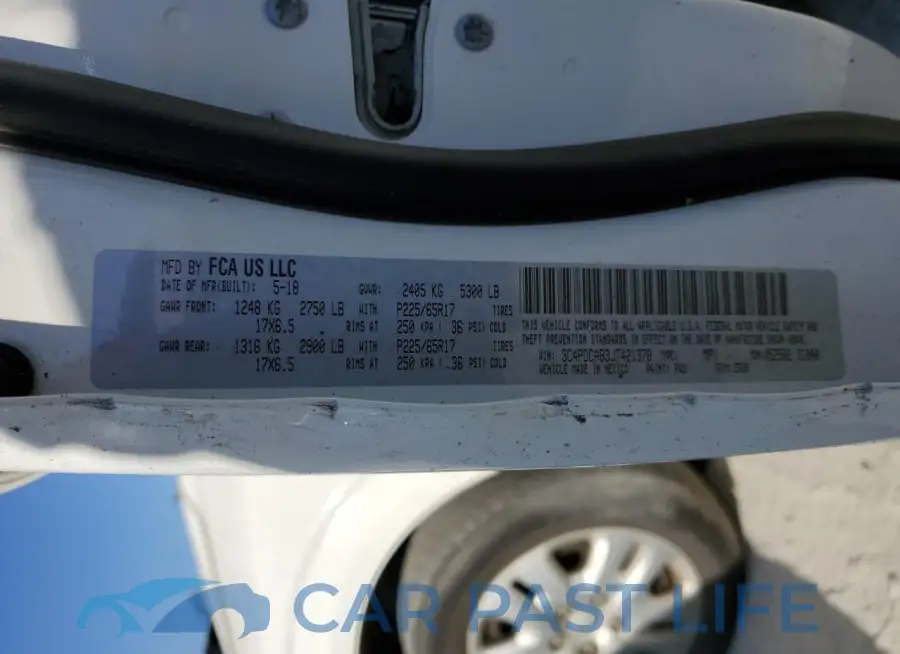 3C4PDCAB3JT421378# 13