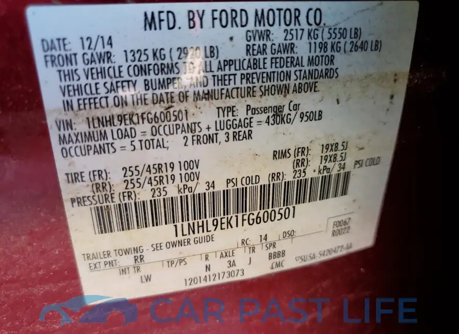 1LNHL9EK1FG600501# 13