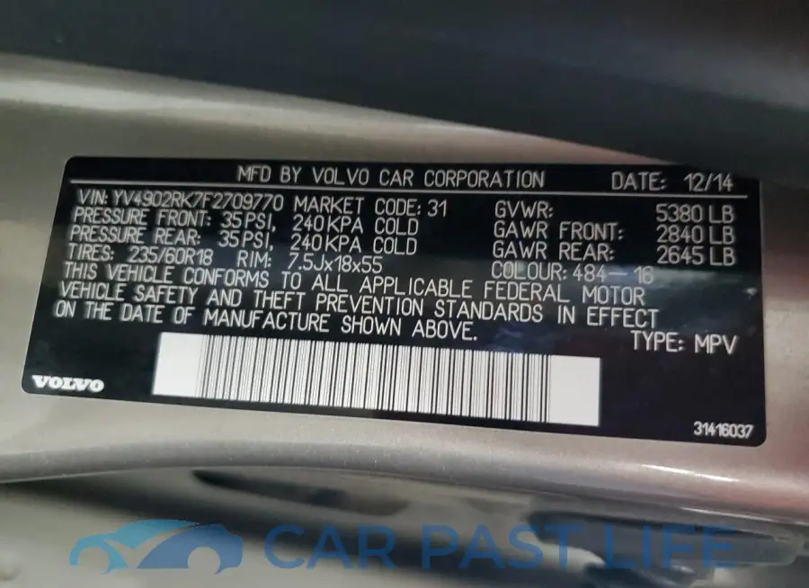 YV4902RK7F2709770# 13