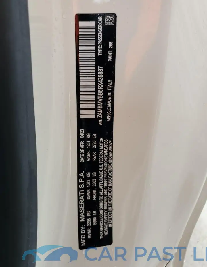 ZAMBMVBB6RX435887# 12