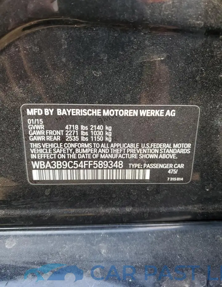 WBA3B9C54FF589348# 12
