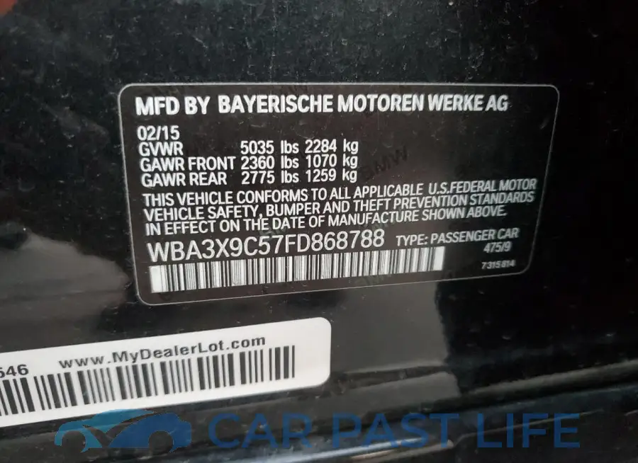 WBA3X9C57FD868788# 13