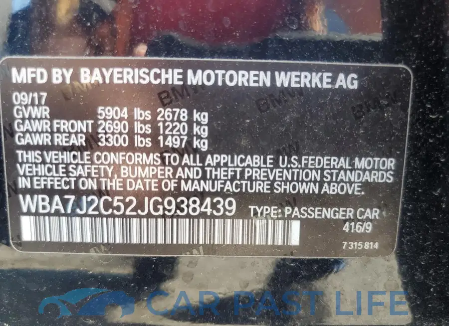 WBA7J2C52JG938439# 12