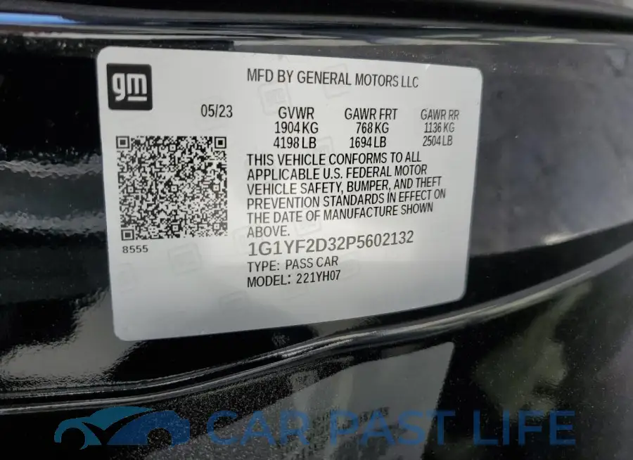 1G1YF2D32P5602132# 13