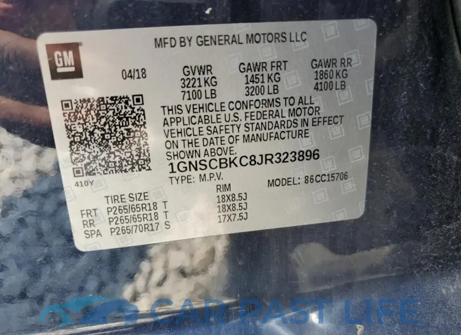 1GNSCBKC8JR323896# 14