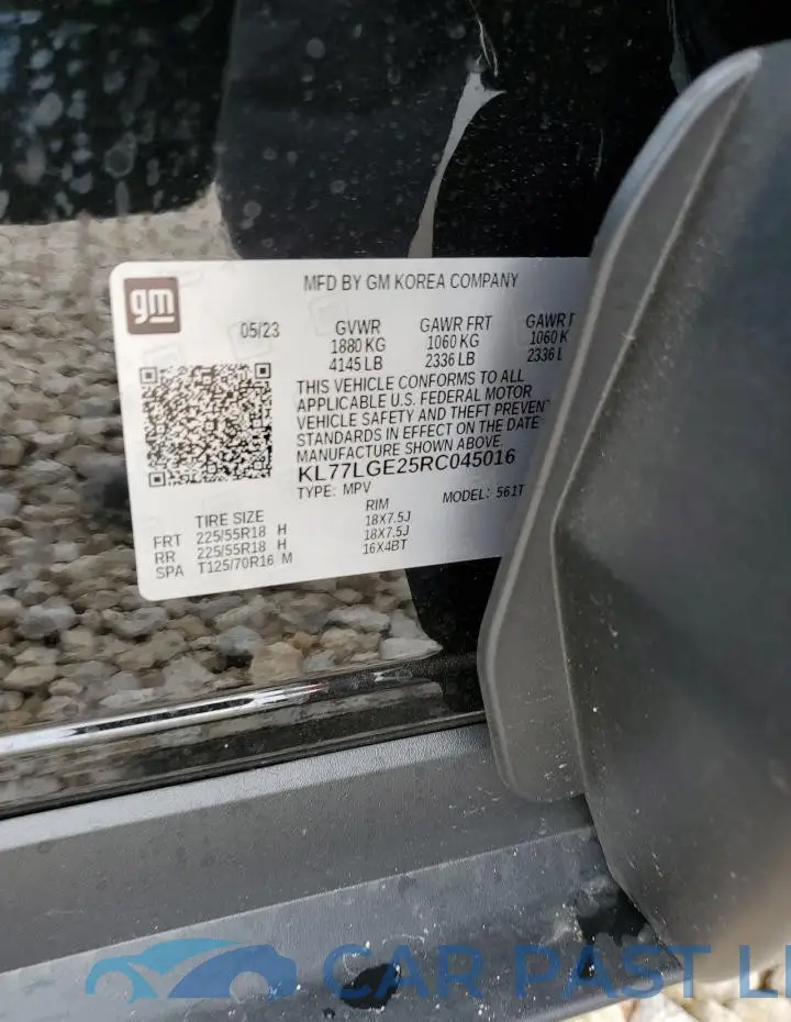 KL77LGE25RC045016# 12
