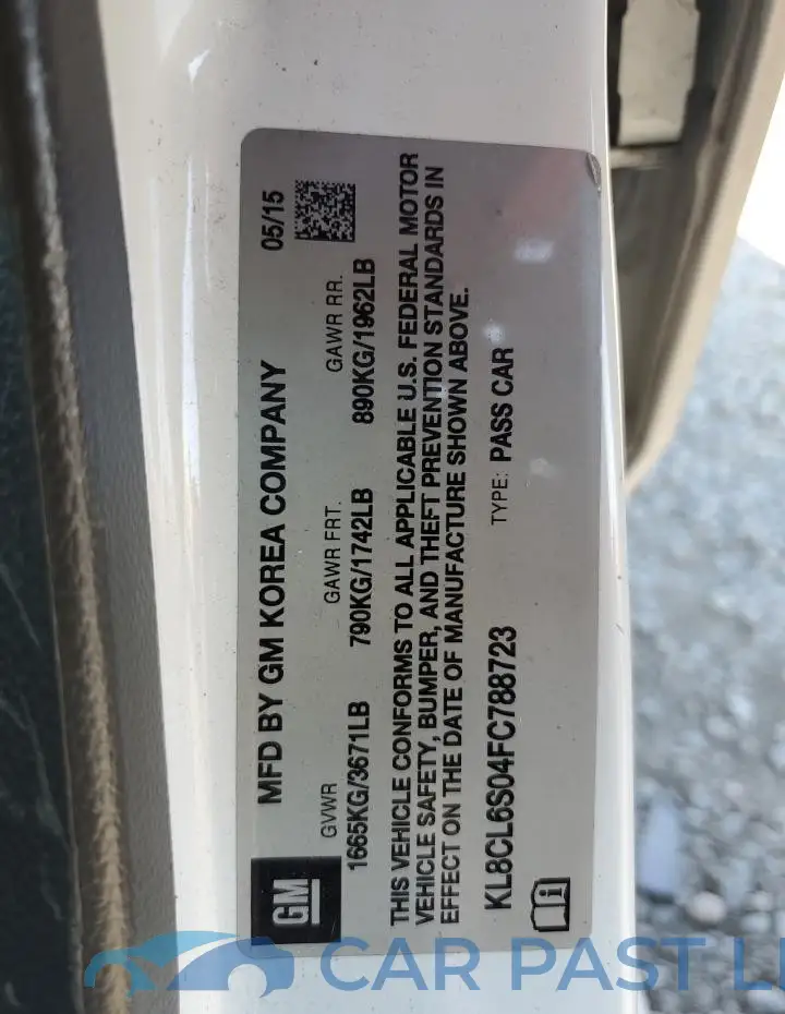 KL8CL6S04FC788723# 12