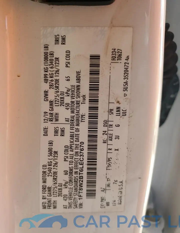1FT8W2BT6LEC37670# 13