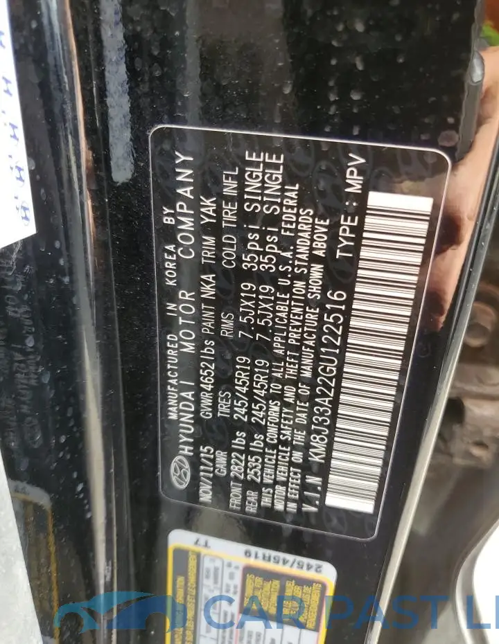 KM8J33A22GU122516# 13