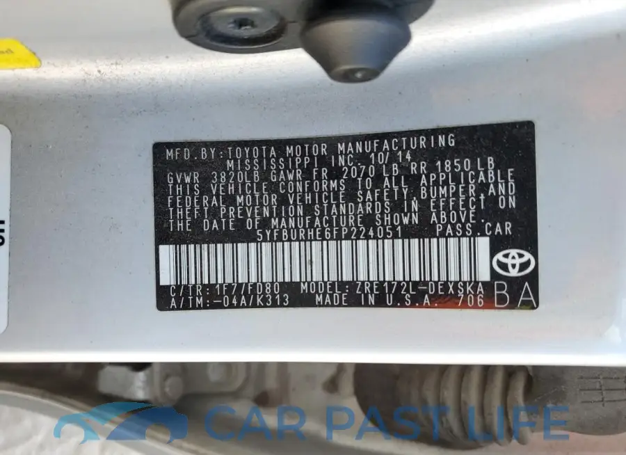 5YFBURHE6FP224051# 12