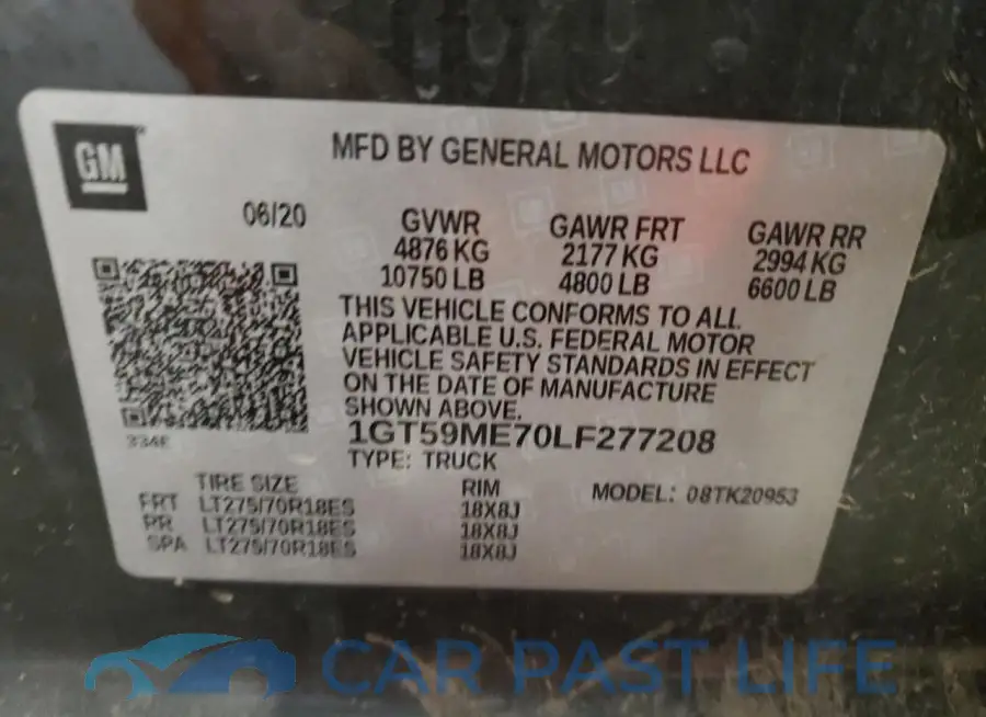 1GT59ME70LF277208# 12