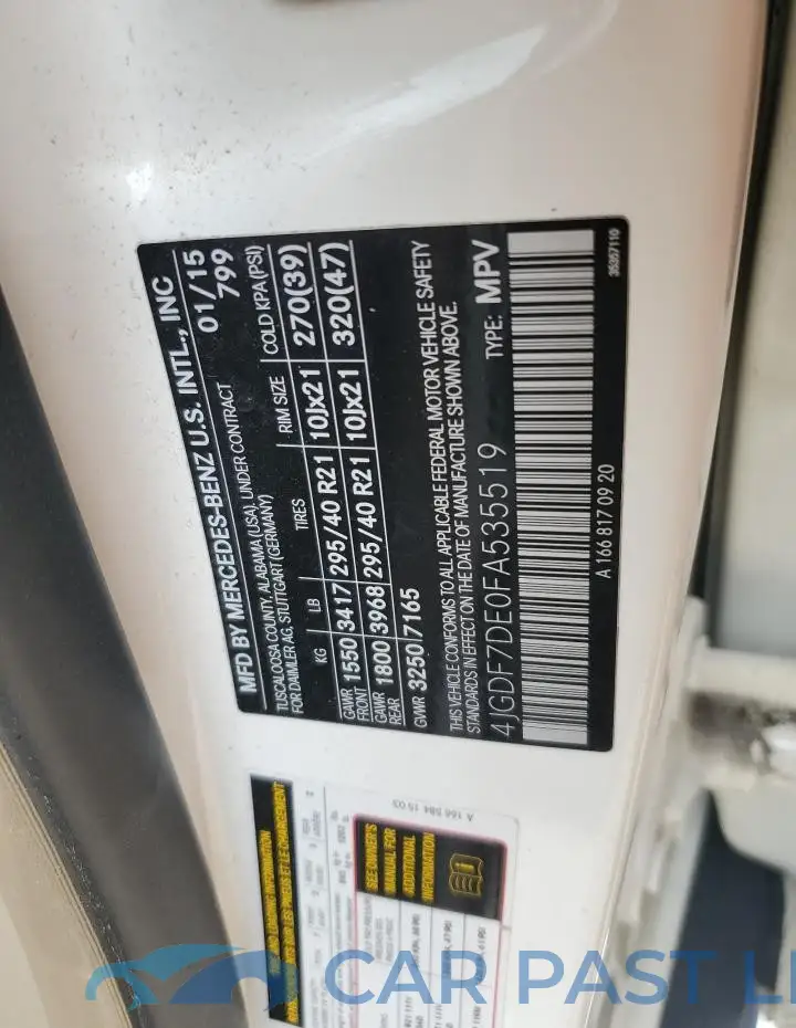 4JGDF7DE0FA535519# 13