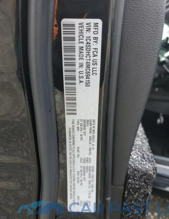 1C4SDHCT4MC694150# 13