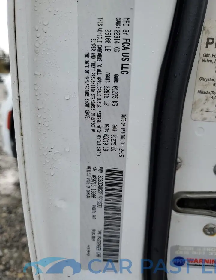 2C3CDXBG6FH771933# 12