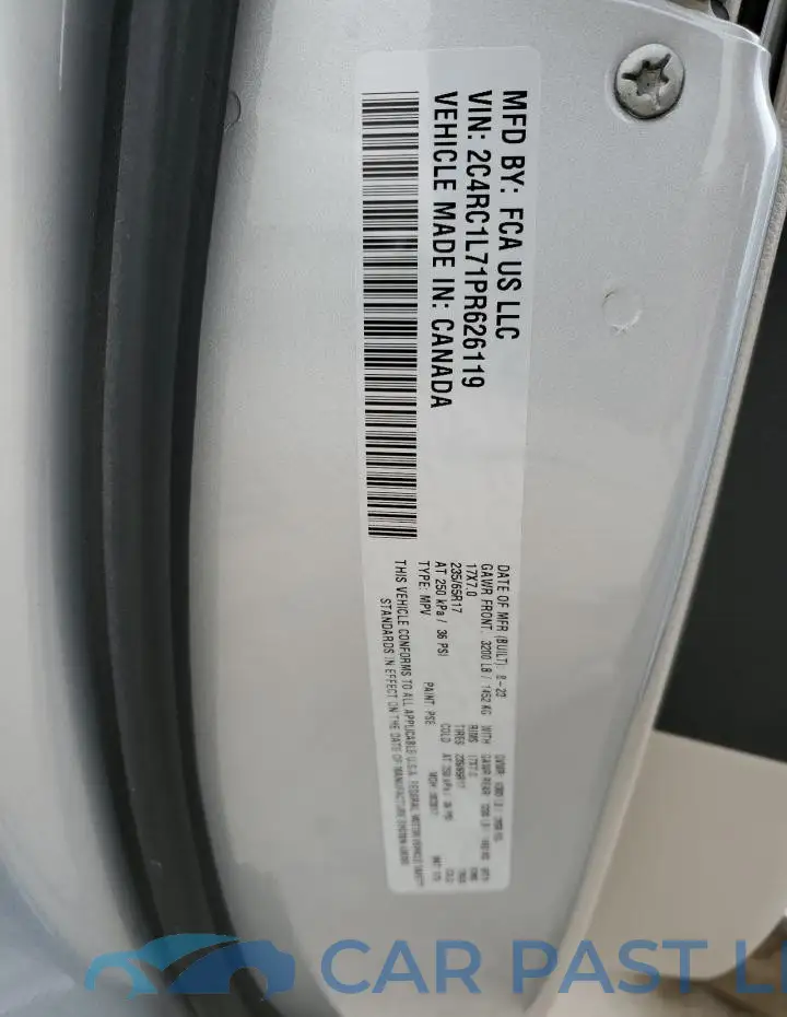 2C4RC1L71PR626119# 13