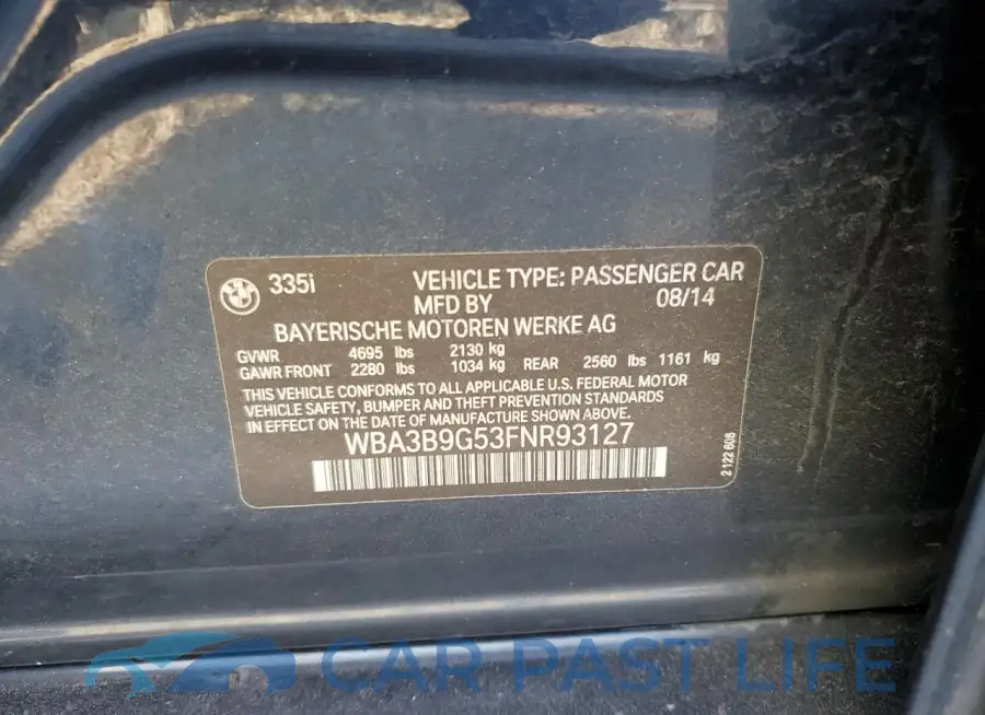 WBA3B9G53FNR93127# 13