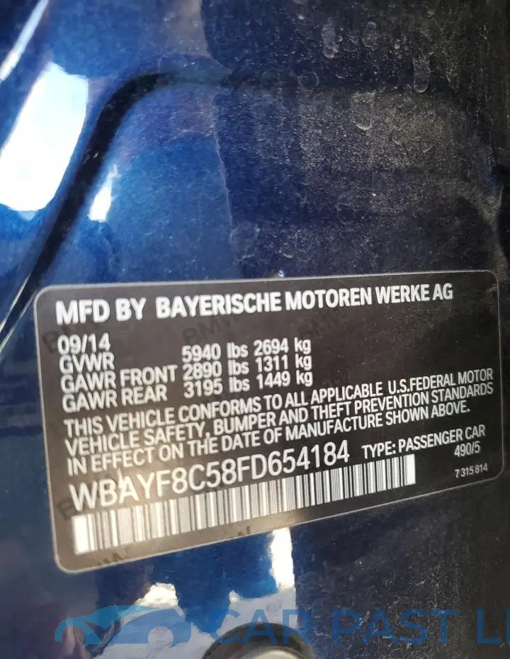 WBAYF8C58FD654184# 13