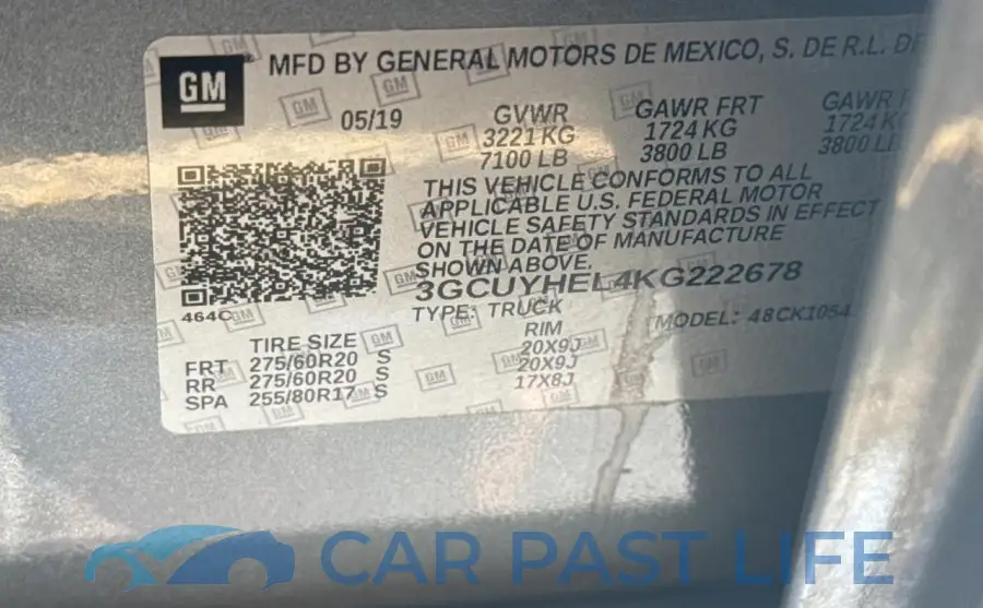 3GCUYHEL4KG222678# 10