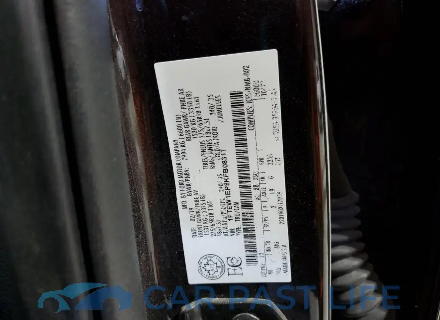 1FTEW1EP8KFB08317# 12