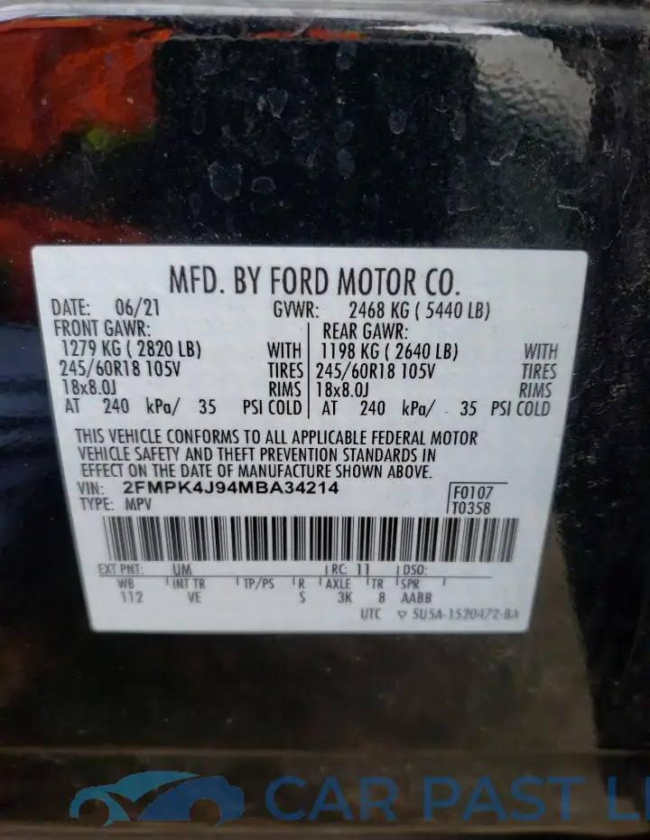 2FMPK4J94MBA34214# 13