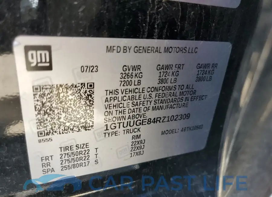 1GTUUGE84RZ102309# 12