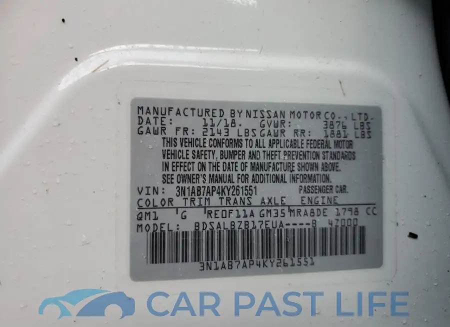 3N1AB7AP4KY261551# 13