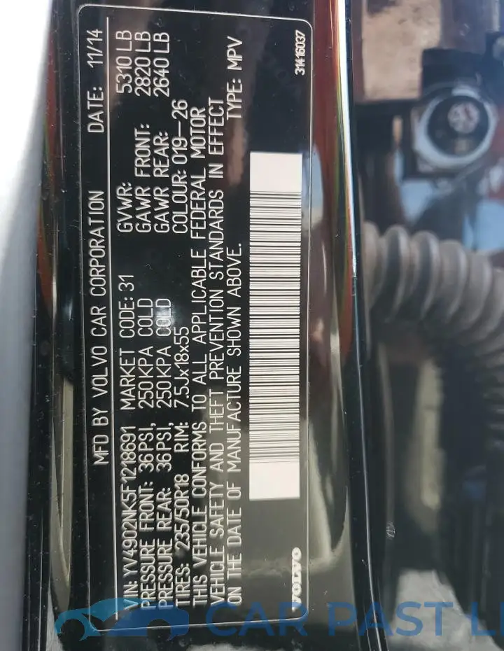 YV4902NK5F1218691# 14