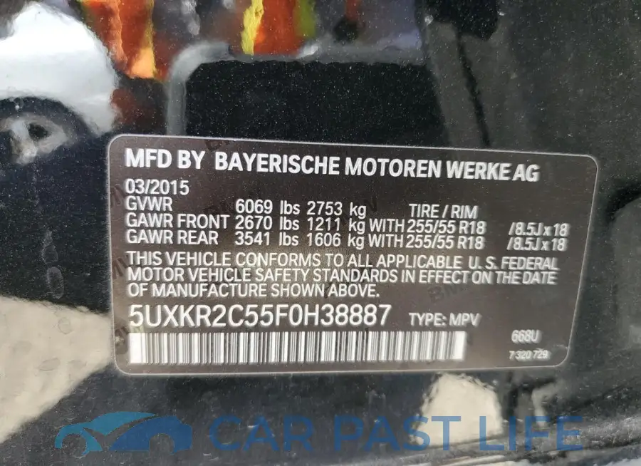 5UXKR2C55F0H38887# 12