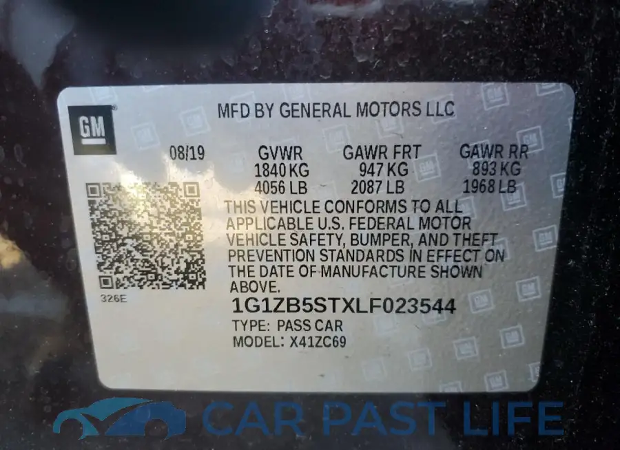 1G1ZB5STXLF023544# 12