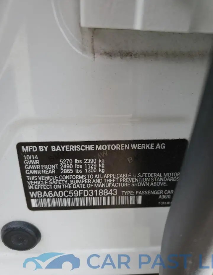 WBA6A0C59FD318843# 13