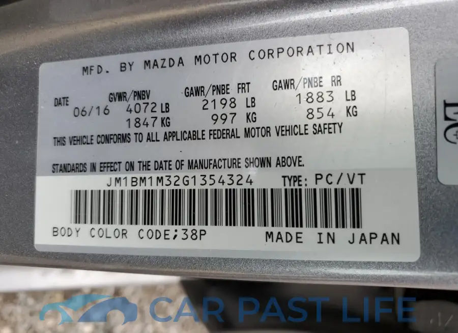 JM1BM1M32G1354324# 12