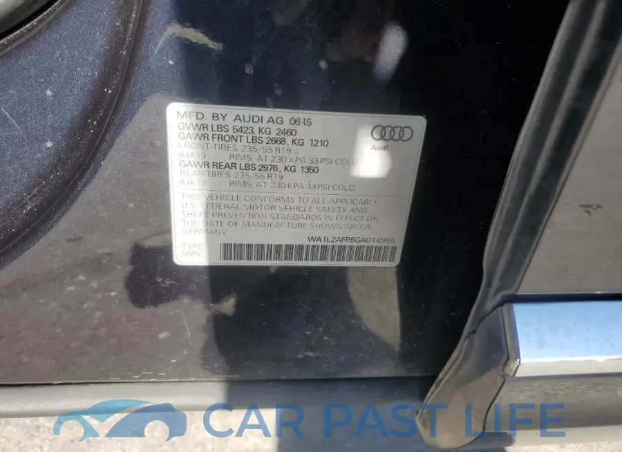 WA1L2AFP8GA014955# 12