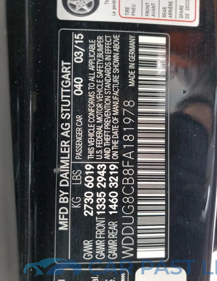WDDUG8CB8FA181978# 12