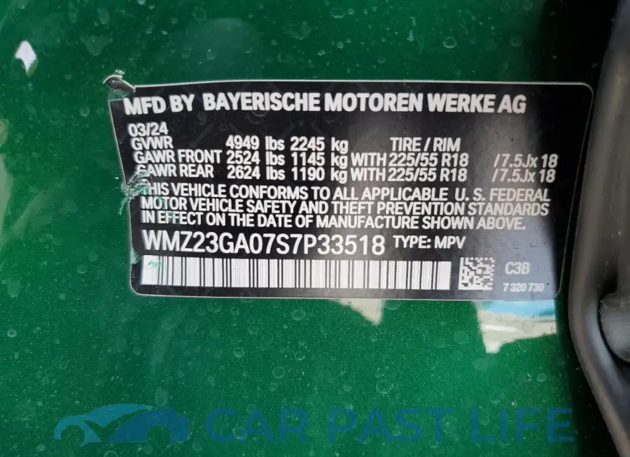 WMZ23GA07S7P33518# 14