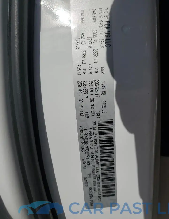 2C4RC1BG2KR603720# 13